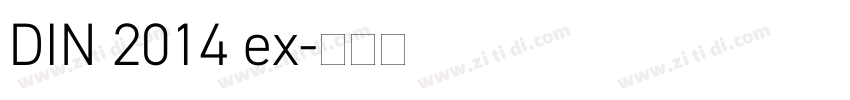 DIN 2014 ex字体转换